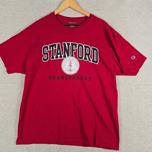 Champion Other - Champion Stanford University Grandparent Graphic T-Shirt‎ Red Mens Size XL